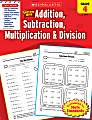 Scholastic Success With: Addition, Subtraction, Multiplication & Division Workbook, Grade 4 1 thumbnail image