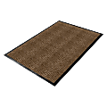 Genuine Joe Dual-Ribbed Indoor Floor Mat, 4' x 6', Chocolate