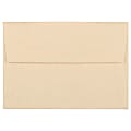 JAM Paper® Booklet Envelopes, #4 Bar (A1), Gummed Seal, 30% Recycled, Brown, Pack Of 25