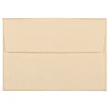 JAM Paper® Booklet Envelopes, #4 Bar (A1), Gummed Seal, 30% Recycled, Brown, Pack Of 25 1 thumbnail image