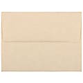 JAM Paper® Booklet Invitation Envelopes, A2, Gummed Seal, 30% Recycled, Brown, Pack Of 25 1 thumbnail image