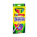Crayola Erasable Colored Pencils, 12 Non-Toxic, Pre