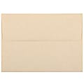JAM Paper® Parchment Booklet Invitation Envelopes, A6, Gummed Seal, 30% Recycled, Brown, Pack Of 25 1 thumbnail image