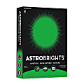 Astrobrights® Color Card Stock, Gamma Green, Letter (8.5" x 11"), 65 Lb, 30% Recycled, FSC® Certified, Pack Of 250