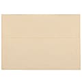 JAM Paper® Parchment Booklet Invitation Envelopes, A7, Gummed Seal, 30% Recycled, Brown, Pack Of 25 1 thumbnail image