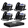 XBLUE Networks X16 Corded Telephone Bundle, Charcoal, Set of 4