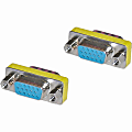 4XEM VGA HD-15 Interface Female To Female Adapter/Coupler - 1 x 15-pin HD-15 VGA Female - 1 x 15-pin HD-15 VGA Female - Silver, Yellow 1 thumbnail image
