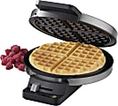 Cuisinart™ Classic Round Waffle Maker, 3-5/16”H x 7-13/16”W x 9-7/16”D, Gray