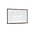 Ghent Prest Magnetic Dry-Erase Whiteboard, Porcelain, 50-1/4” x 62-1/4”, White, Driftwood Oak Wood Frame