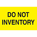 Tape Logic Preprinted Special Handling Labels, DL2281, "Do Not Inventory", 5" x 3", Bright Yellow, Roll Of 500 1 thumbnail image