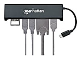 Manhattan SuperSpeed USB-C to HDMI/VGA 4-in-1 Docking Converter - USB 3.1 C Male to HDMI or VGA Converter - 152631 1 thumbnail image