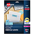 Avery® High-Visibility Permanent Laser ID Labels, 5980, 1" x 2 5/8", Blue Pastel, Pack Of 750