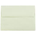 JAM Paper® Parchment Booklet Invitation Envelopes, A6, Gummed Seal, 30% Recycled, Green, Pack Of 25