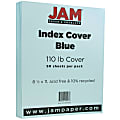 JAM Paper® Card Stock, Vellum Bristol Blue, Letter (8.5" x 11"), 110 Lb, Pack Of 50 1 thumbnail image