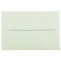 JAM Paper® Booklet Invitation Envelopes, A8, Gummed Seal, 30% Recycled, Green, Pack Of 25