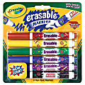 Crayola® Erasable Markers, Conical Point, Assorted Colors, Pack Of 6 1 thumbnail image