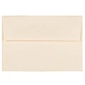 JAM Paper® Booklet Envelopes, #4 Bar (A1), Gummed Seal, 30% Recycled, Natural, Pack Of 25