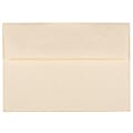 JAM Paper® Parchment Booklet Invitation Envelopes, A7, Gummed Seal, 30% Recycled, Natural, Pack Of 25