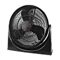 Honeywell Turbo Force 18" 3-Speed Floor Fan, 22.87"H x 23.82"W x 6.8"D, Black