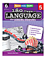 Shell Education 180 Days Of Language Workbook, Grade 5