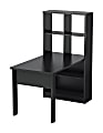 South Shore Annexe Work Table And Storage Unit Combo, Pure Black