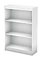 South Shore Axess 44"H 3-Shelf Bookcase, Pure White 1 thumbnail image
