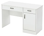 South Shore Axess 44"W Computer Desk With Storage, Pure White 1 thumbnail image