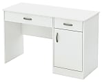 South Shore Axess 44"W Computer Desk With Storage, Pure White 1 thumbnail image
