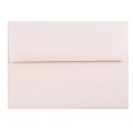 JAM Paper® Parchment Booklet Invitation Envelopes, A6, Gummed Seal, 30% Recycled, Pink Ice, Pack Of 25