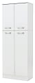 South Shore Furniture Garden Storage Pantry, 4 Fixed Cabinets, Pure White Finish