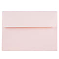 JAM Paper® Parchment Booklet Invitation Envelopes, A7, Gummed Seal, 30% Recycled, Pink Ice, Pack Of 25 1 thumbnail image