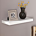 SEI Furniture Chicago Floating Shelf, 24"W, White 1 thumbnail image