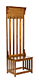 SEI Mission Hall Tree Entry Bench, Oak 1 thumbnail image