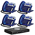 XBLUE Networks X16 Corded Telephone Bundle, Vivid Blue, Set of 4 1 thumbnail image
