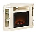 SEI Furniture Claremont Electric Fireplace Media Console, 32 1/4"H x 48"W x 27"D, Ivory 1 thumbnail image