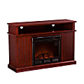 SEI Kingsbury Electric Fireplace Media Console, Cherry 1 thumbnail image