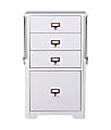 SEI 48"W Fold-Out Open Organizer And Craft Computer Desk, White