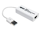 Tripp Lite USB 2.0 Hi-Speed to Gigabit Ethernet NIC Network Adapter White - Network adapter - USB 2.0 - Gigabit Ethernet x 1 - white