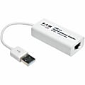 Eaton Tripp Lite Series USB 2.0 to Gigabit Ethernet NIC Network Adapter, 10/100/1000 Mbps, White, U236000GBW 1 thumbnail image