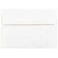 JAM Paper® Booklet Envelopes, #4 Bar (A1), Gummed Seal, 30% Recycled, White, Pack Of 25 1 thumbnail image