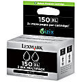 Lexmark™ 150XL High-Yield Return Program Black Ink Cartridges, Pack Of 2