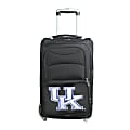 Denco Sports Luggage NCAA Expandable Rolling Carry-On, 20 1/2" x 12 1/2" x 8", Kentucky Wildcats, Black