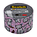 Scotch® Expressions Washi Tape, 1 3/16" x 393", Pink Cats 1 thumbnail image