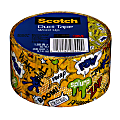 Scotch® Expressions Duct Tape, 3" Core, 1.88" x 10 Yd., Word Up 2