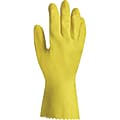 Impact ProGuard Flock Lined Latex Gloves, Medium, 18 mil, Yellow, 24 / Pack