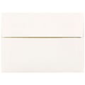 JAM Paper® Parchment Booklet Invitation Envelopes, A6, Gummed Seal, 30% Recycled, White, Pack Of 25 1 thumbnail image