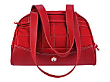 Sumo Duffel - Medium - duffle bag - ballistic nylon, faux leather - red with white stitching