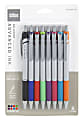 Office Depot® Brand Advanced Ink Retractable Ballpoint Pens, Needle Point, 0.7 mm, Assorted Barrels, Assorted Ink Colors, Pack Of 8