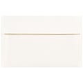 JAM Paper® Parchment Booklet Invitation Envelopes, A10, Gummed Seal, 30% Recycled, White, Pack Of 25
