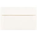 JAM Paper® Parchment Booklet Invitation Envelopes, A10, Gummed Seal, 30% Recycled, White, Pack Of 25 1 thumbnail image